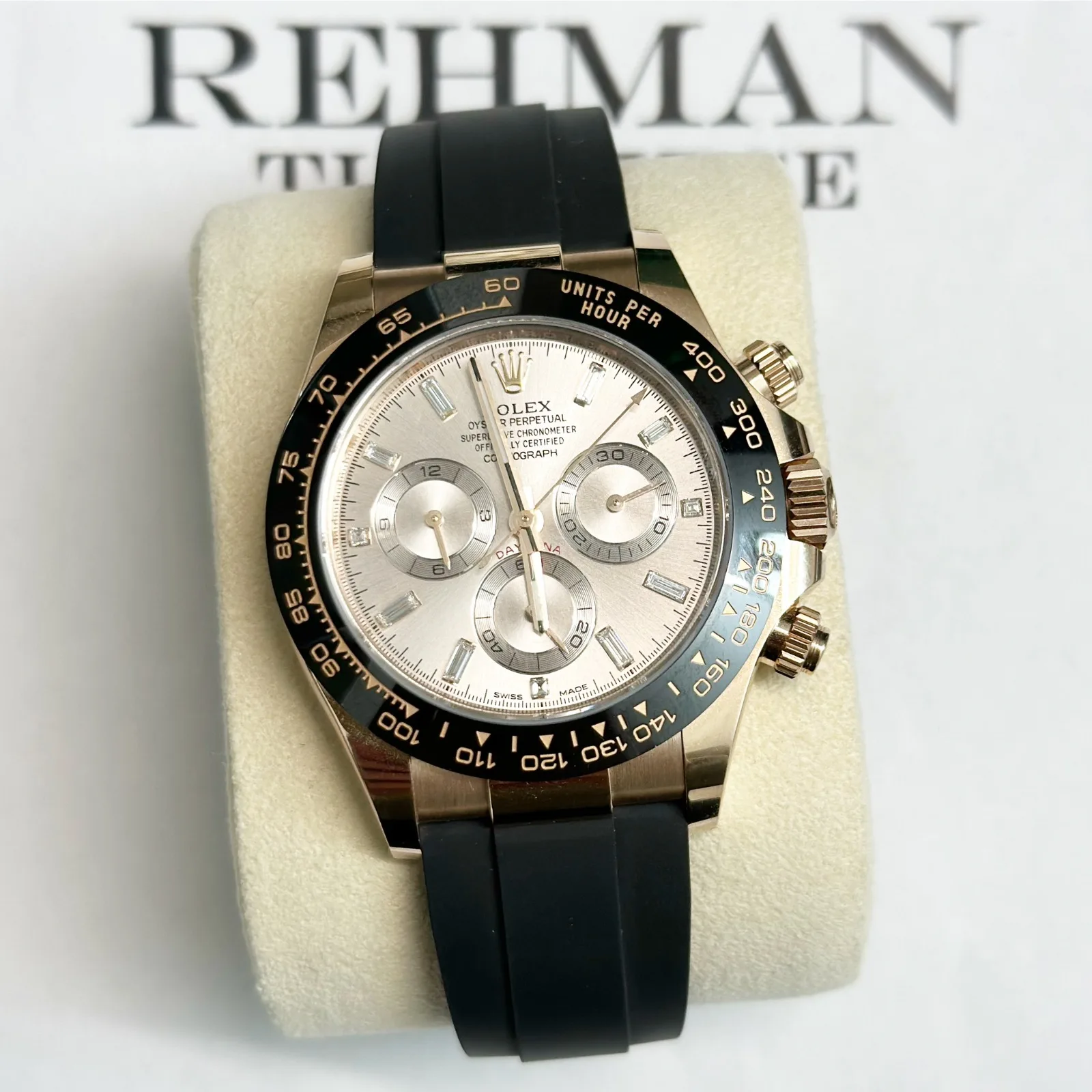 Rolex Cosmograph Daytona Oysterflex Everose Baguette Dial