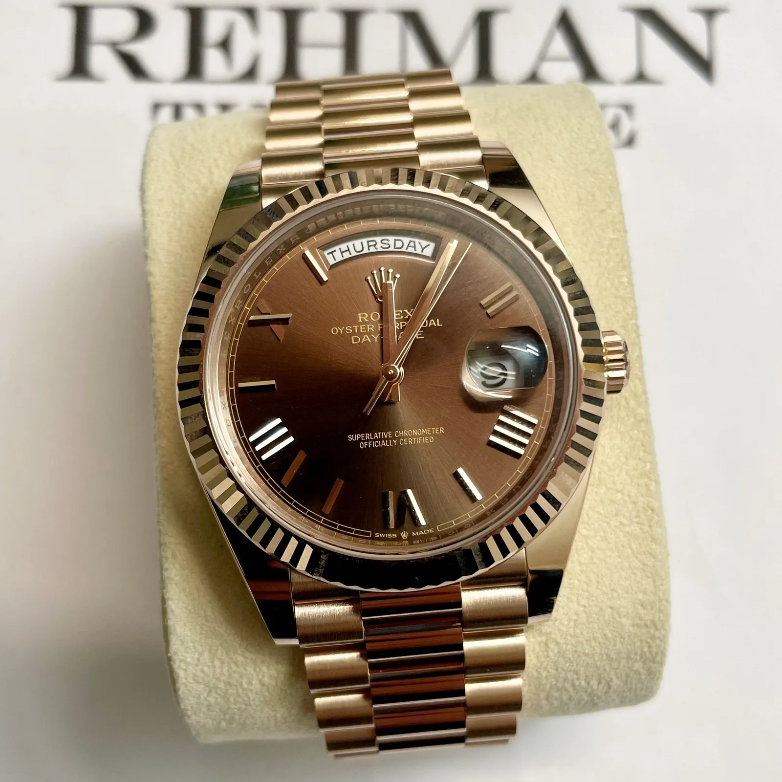 Rolex Day-Date Everose Chocolate