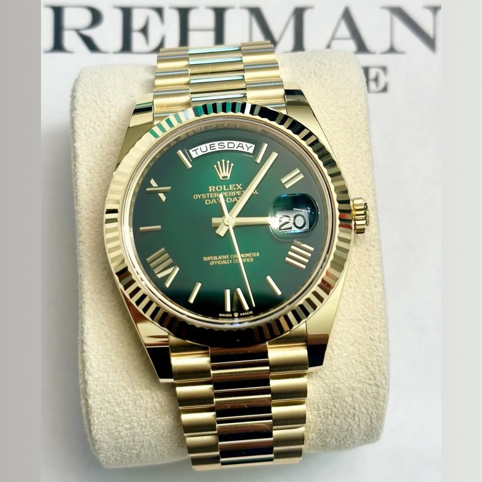 Rolex DayDate 40mm Yellow Gold Ombre