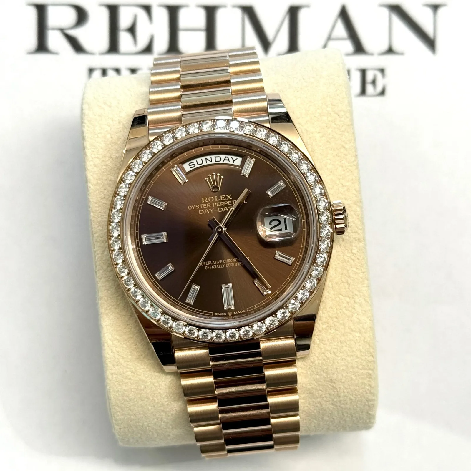 Rolex DayDate Everose Chocolate RBR