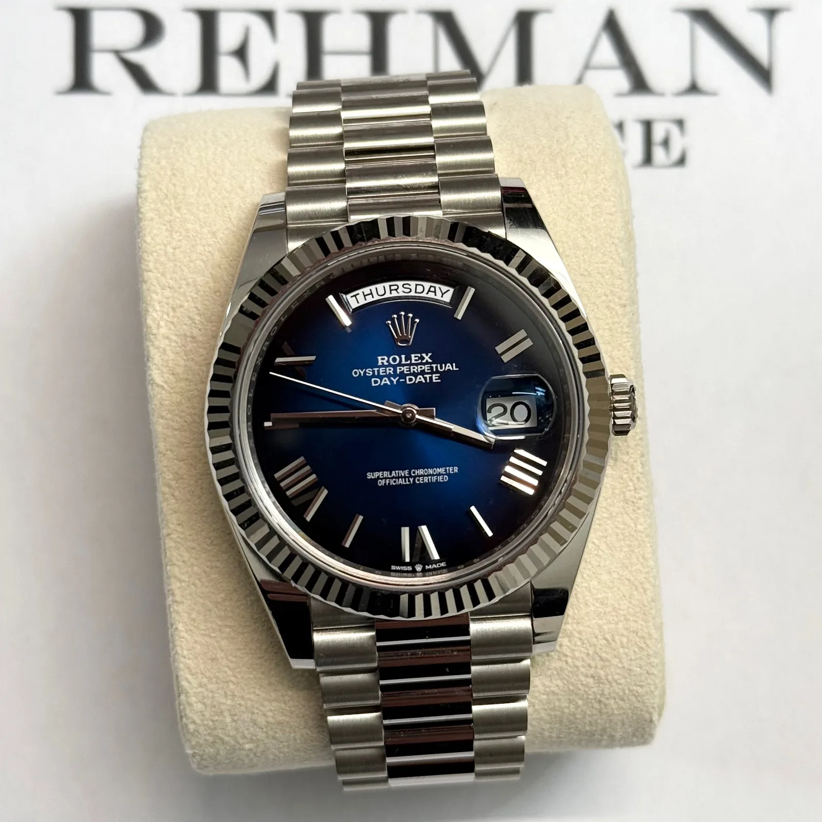 Rolex DayDate White Gold Ombre